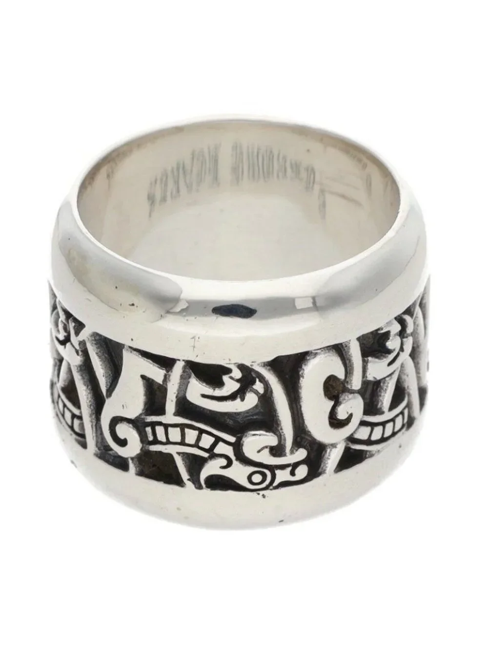Chrome Hearts Wide Celtic Band Silver Ring